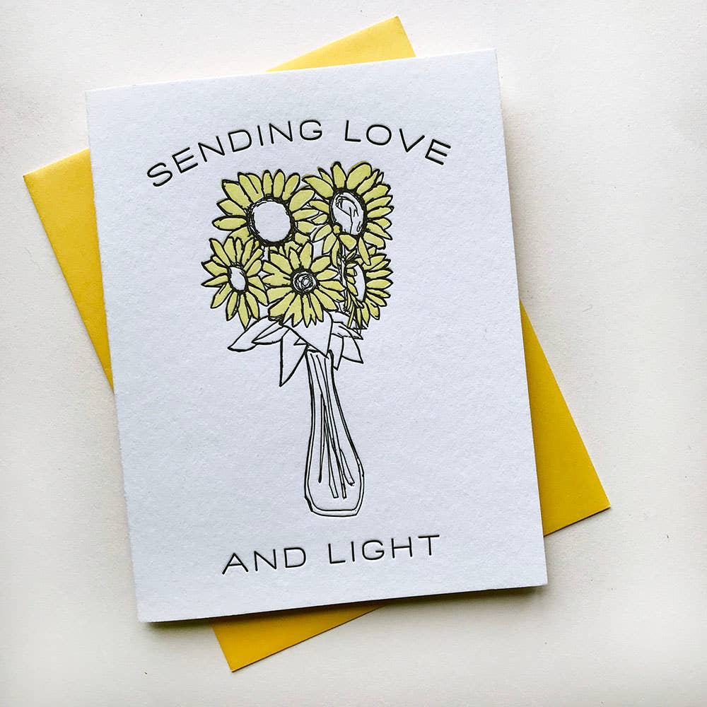 Love and Light Flowers Card