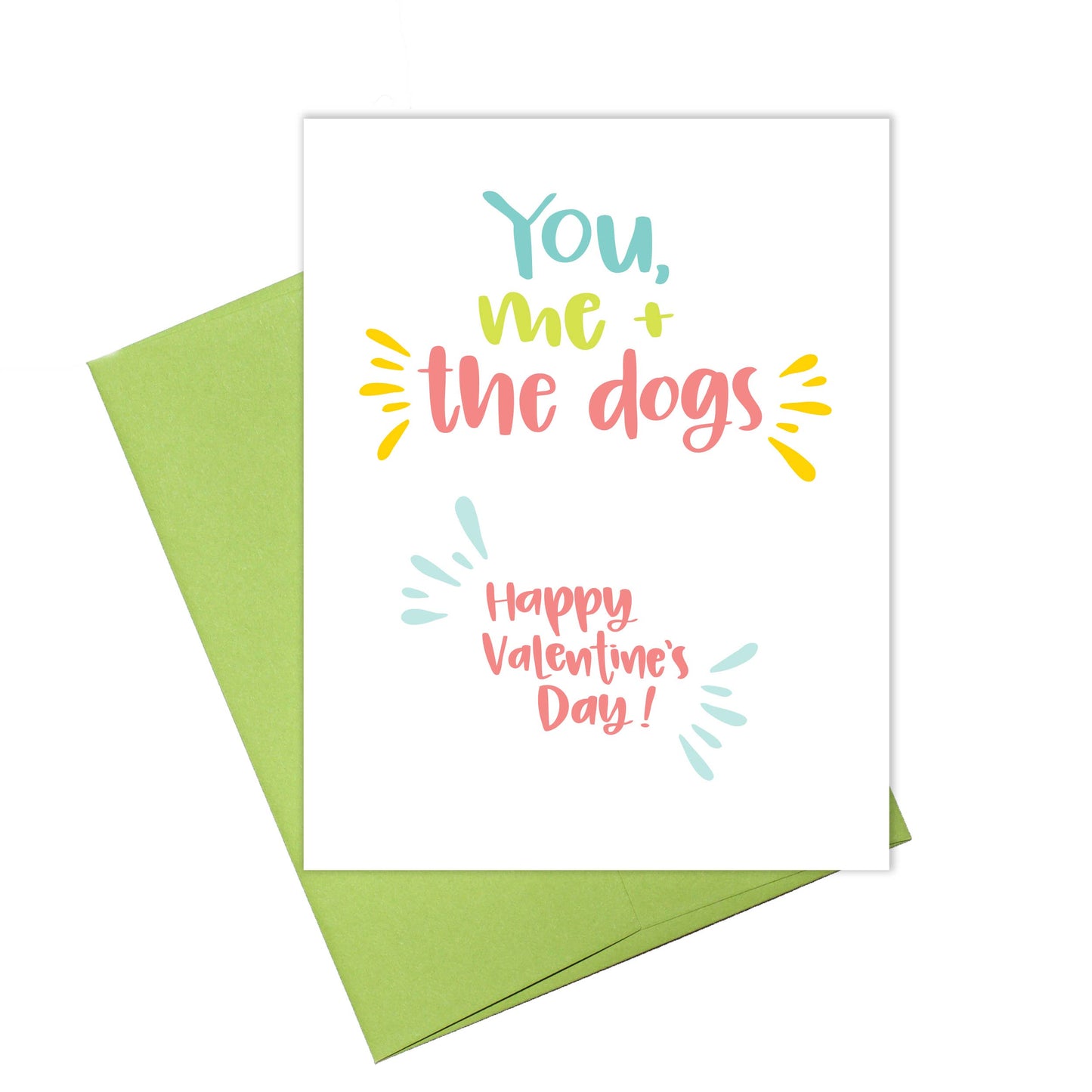 Valentine's Day - You, Me & the Dogs Card
