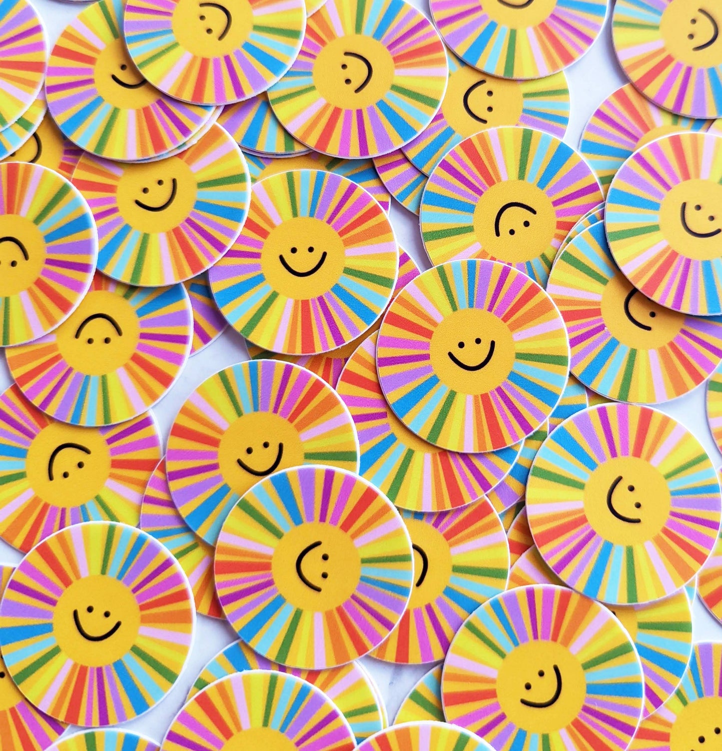 Happy Little Smiling Sun Sticker