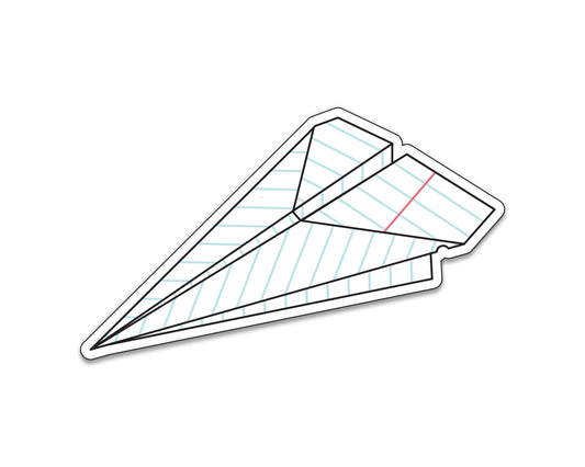 Paper Plane - 3" vinyl sticker