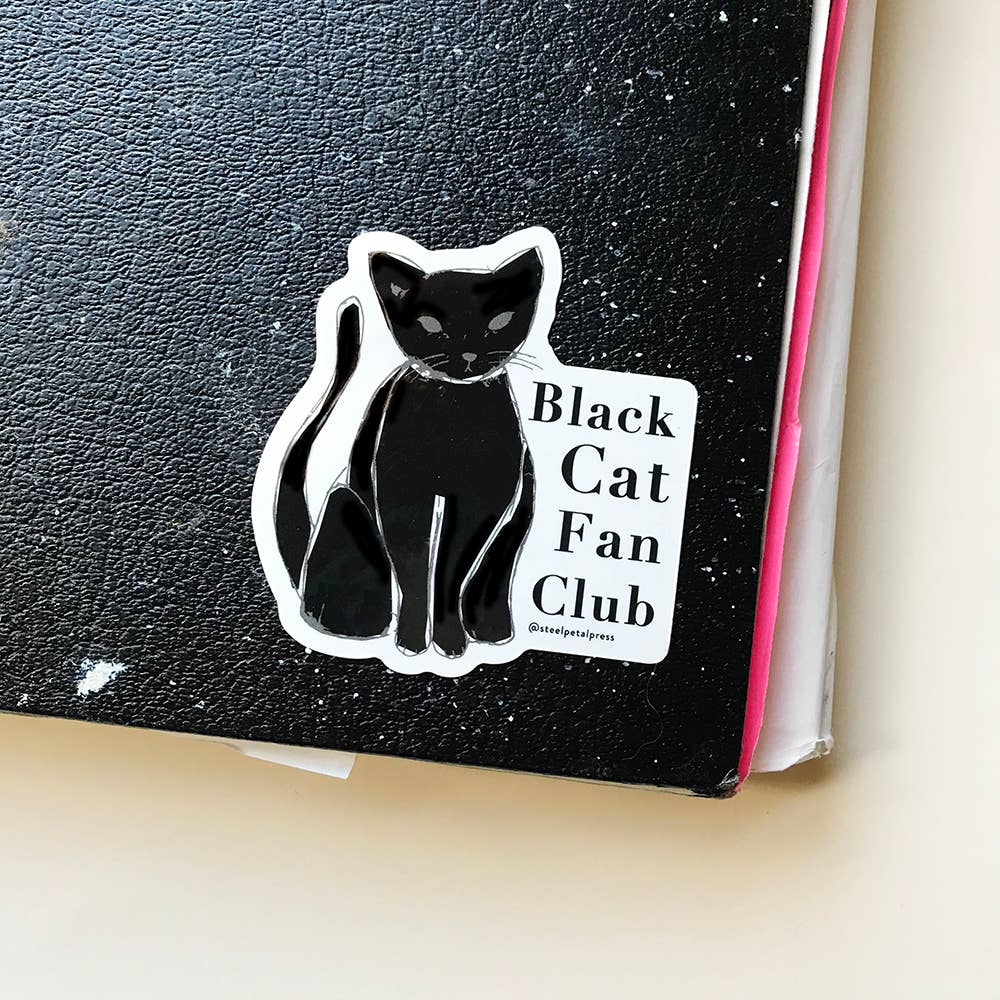 Black Cat Fan Club Sticker