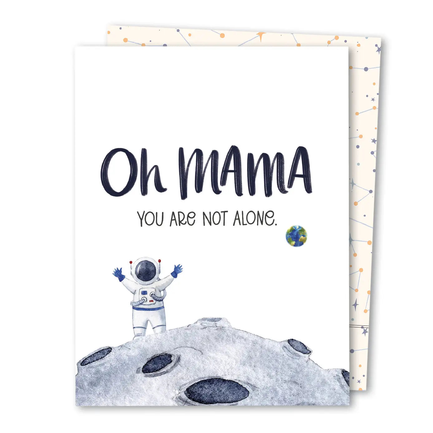 Not Alone | Mother Parenting Support New Mom New Baby Card