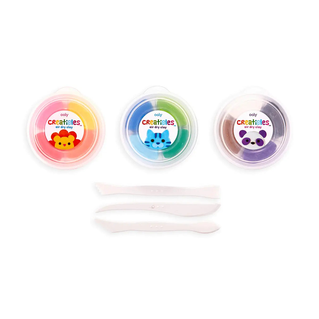 Creatibles Air Dry Clay Kit - Set of 12