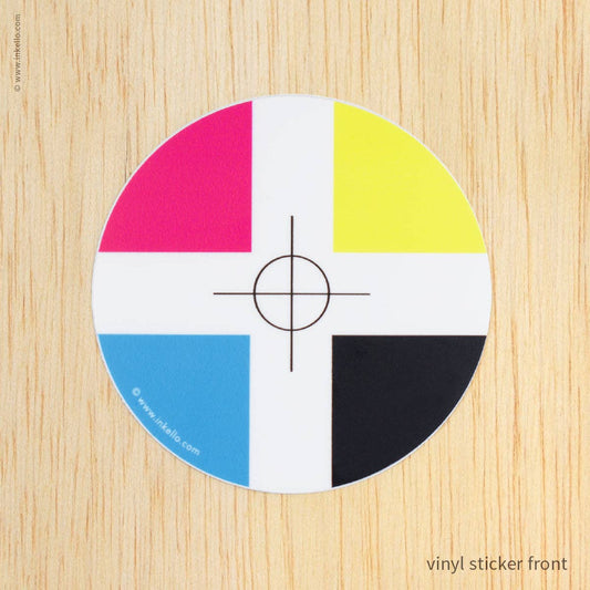 CMYK Registration Mark Sticker