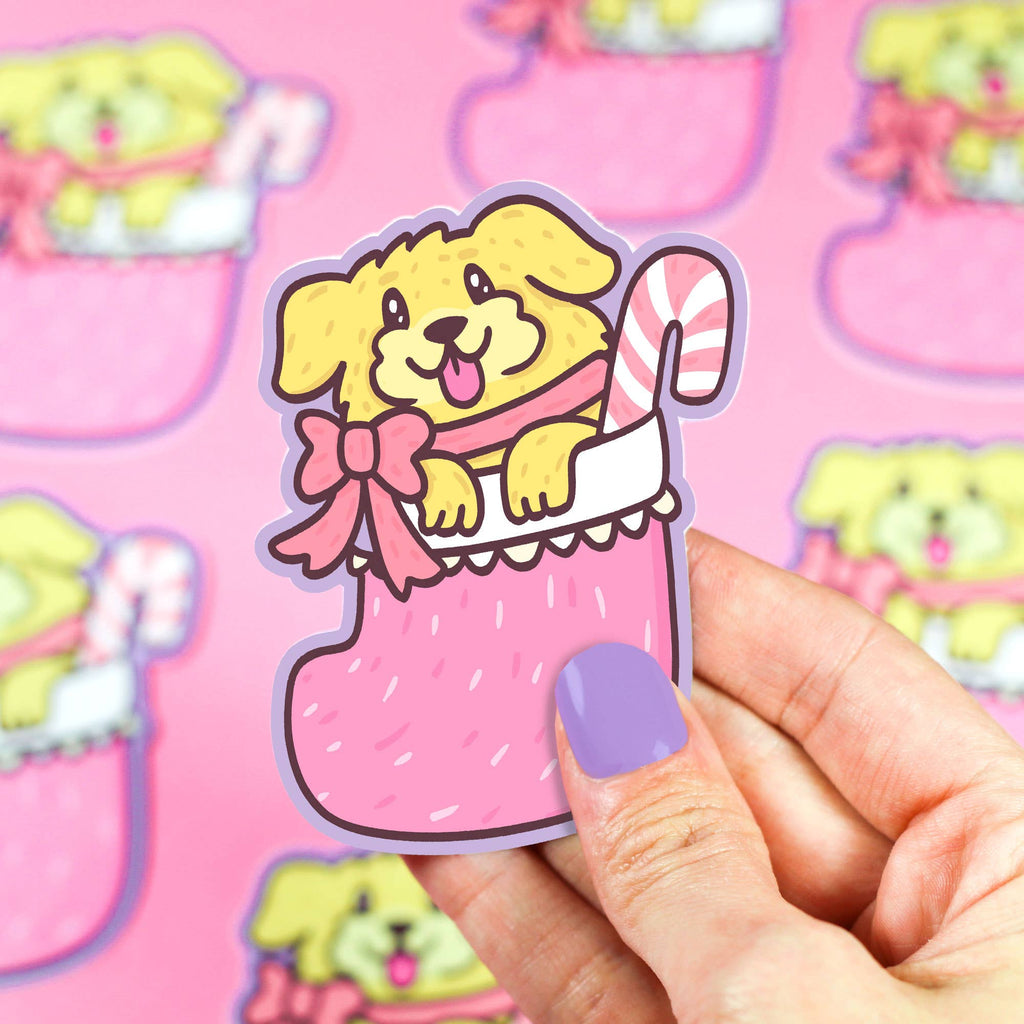 Puppy Stocking Sticker