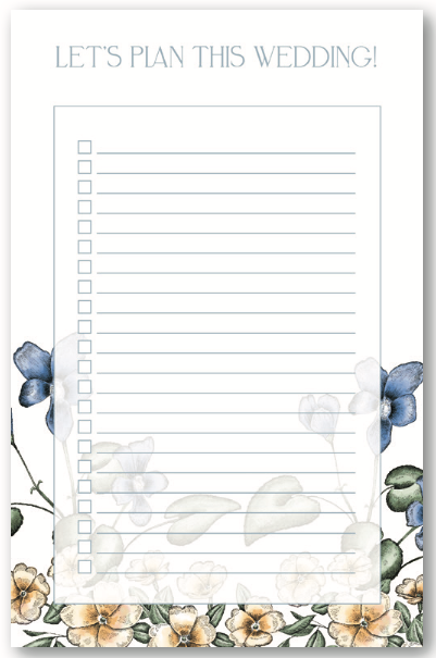 Let's Plan This Wedding! Notepad