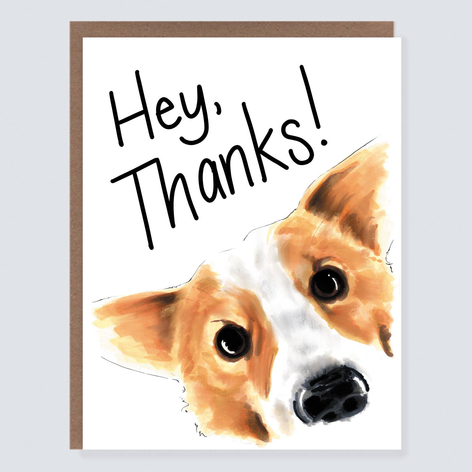 Hey Thanks Corgi Card