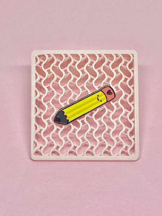 Pencil enamel pin