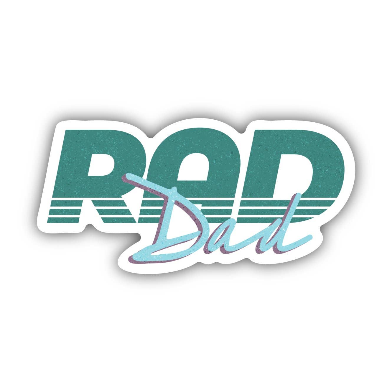 Rad Dad Green Sticker