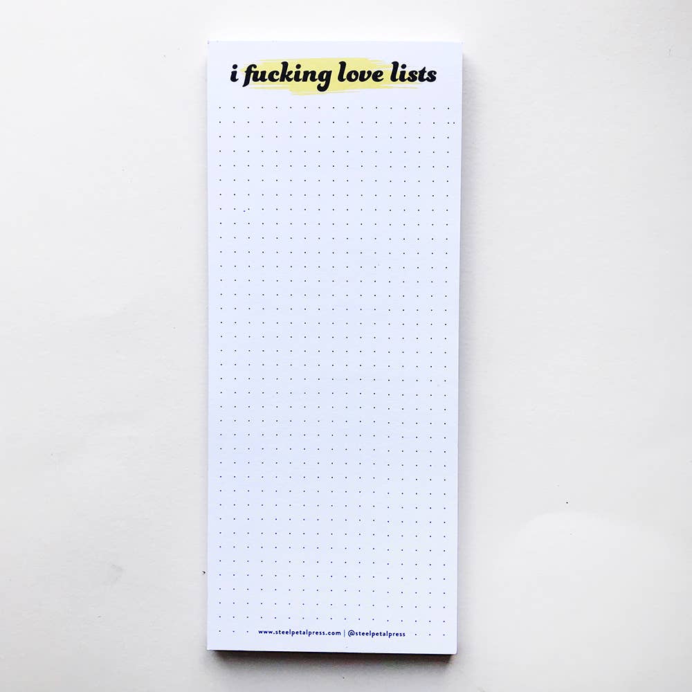F*n Love Lists Notepad