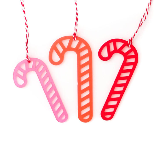 Candy Cane Gift Topper Set
