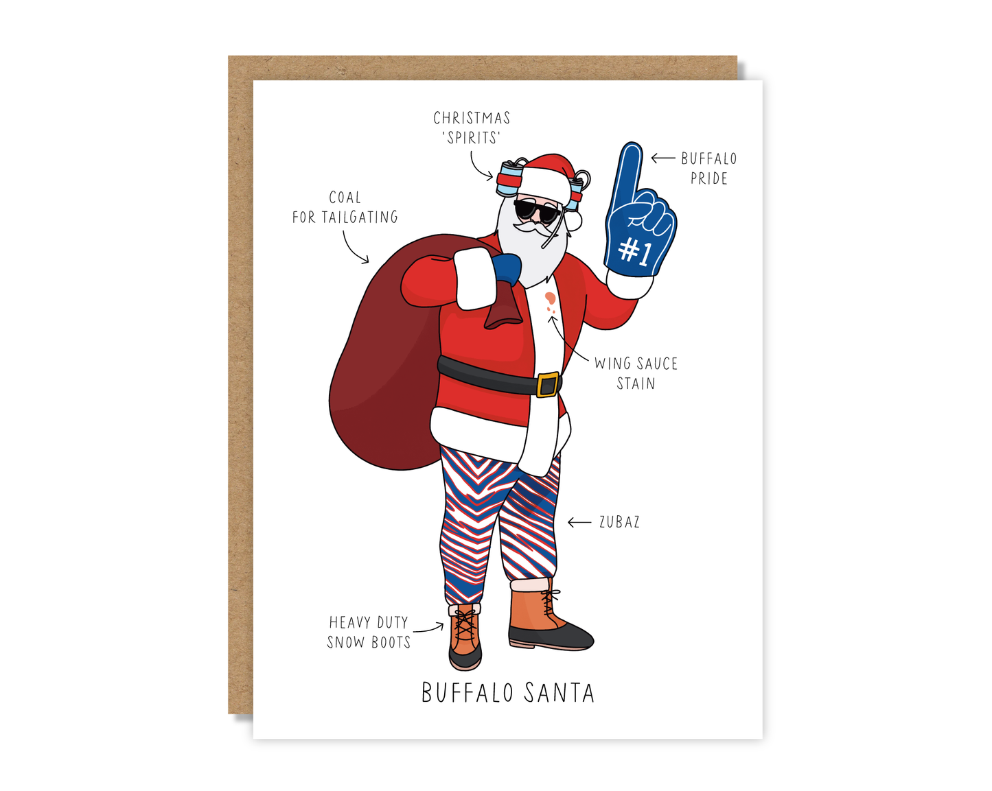 Buffalo Santa Card