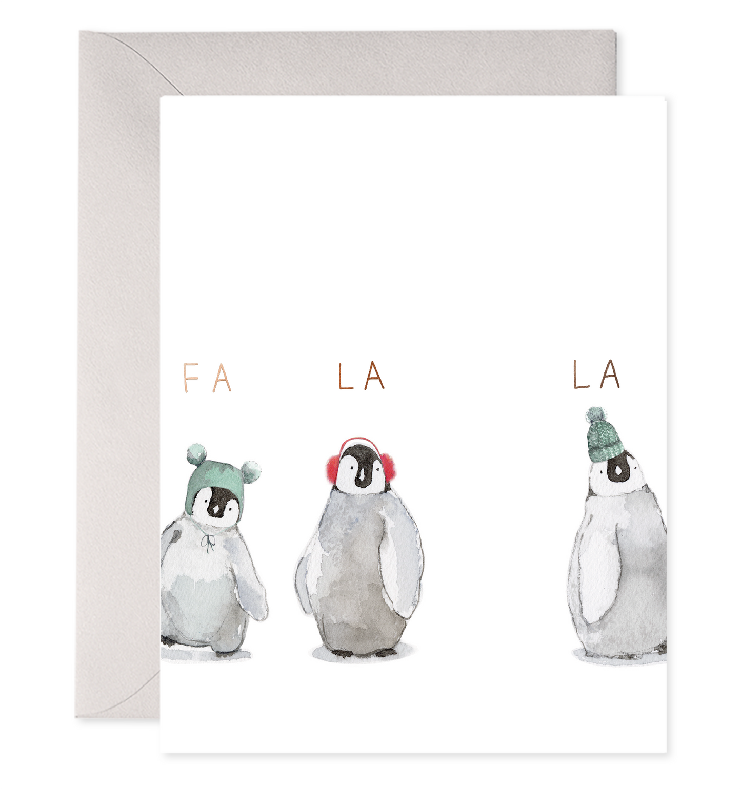 Cozy Penguins Greeting Card