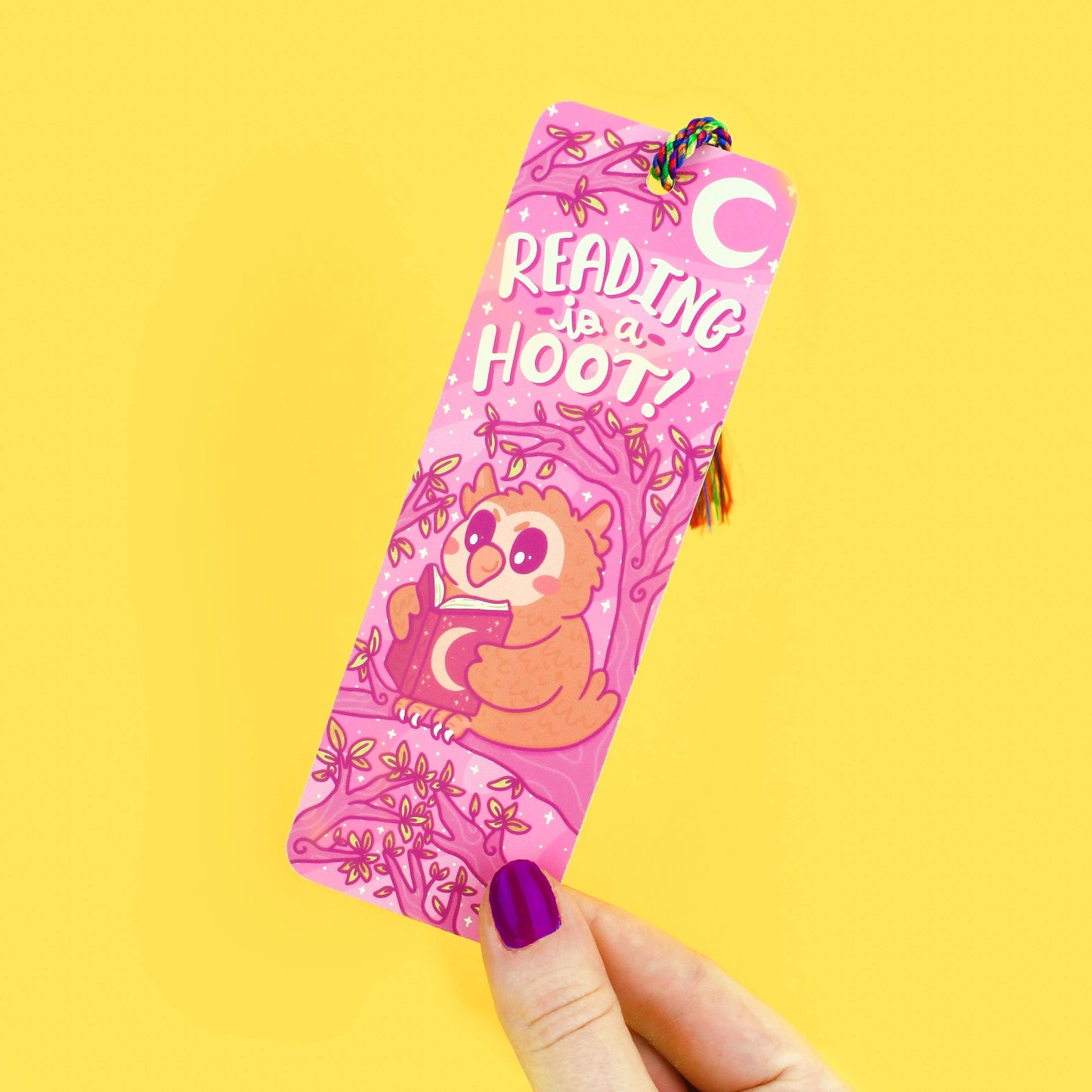 Reading is a Hoot Bookmark