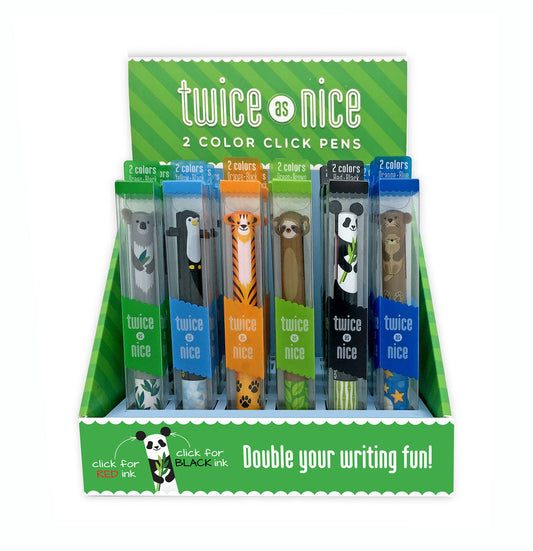 Twice as Nice 2 color click pen