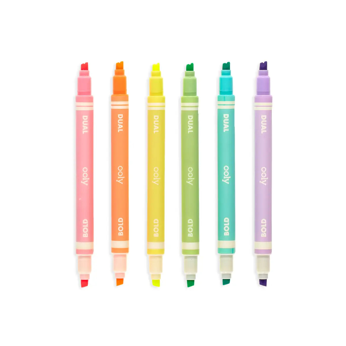 Dual Liner Double-Ended Highlighters (Set of 6)