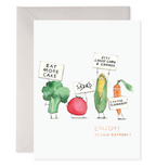 Veggie Strike Birthday Greeting Card