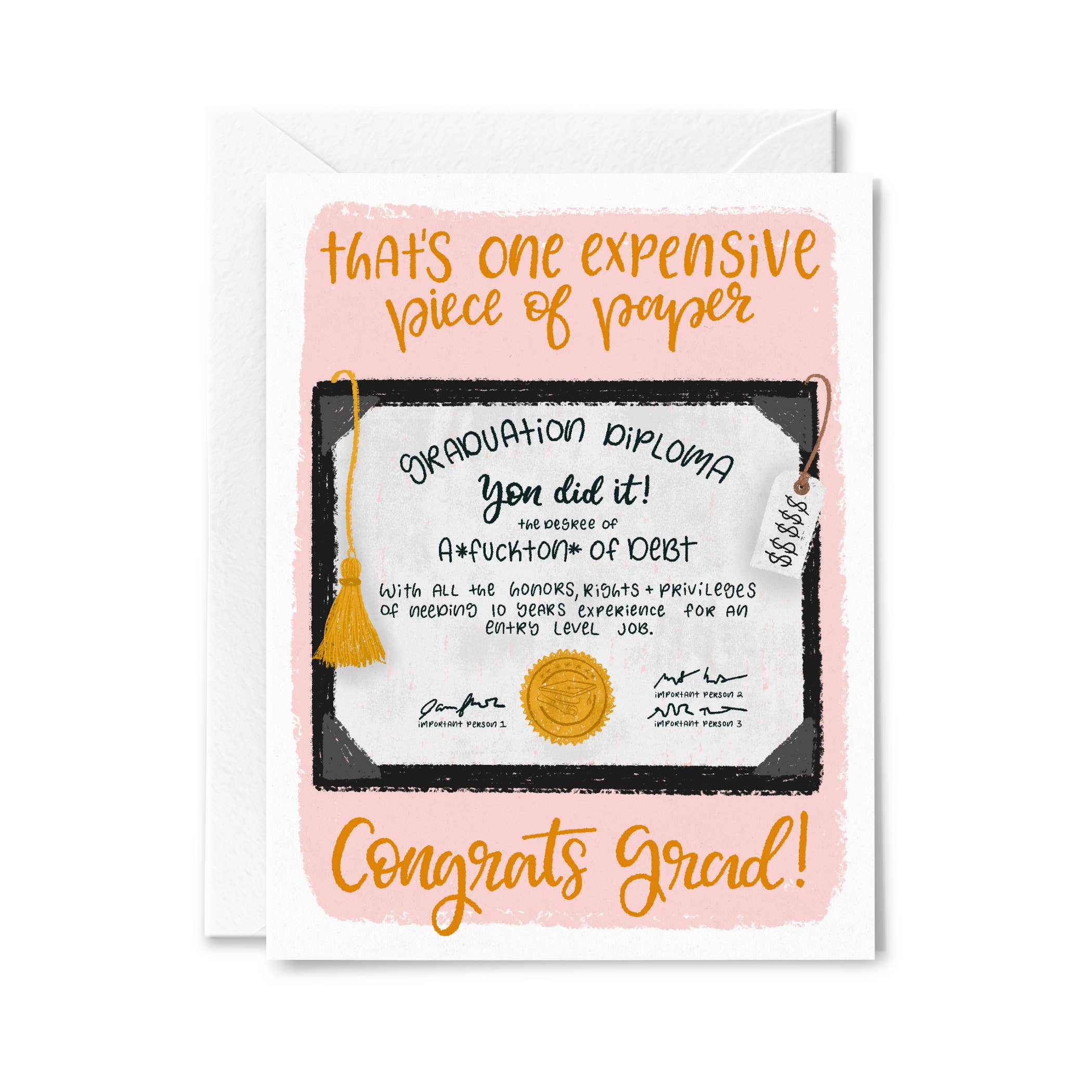 Expensive Paper - Fuckton of Debt Card