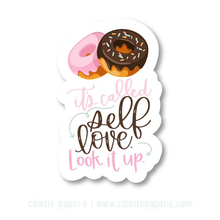 Self Love Donut Sticker