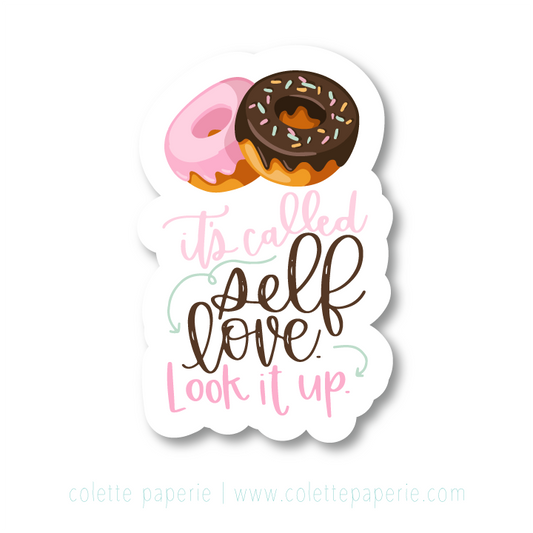 Self Love Donut Sticker