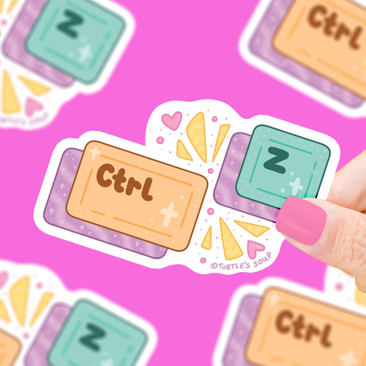 Ctrl Z Sticker