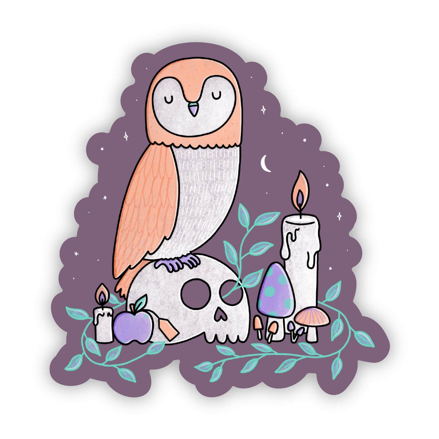 Barn owl sticker