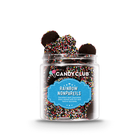 Rainbow Nonpareil Chocolate Candies