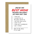 Best Mom Multiple Choice