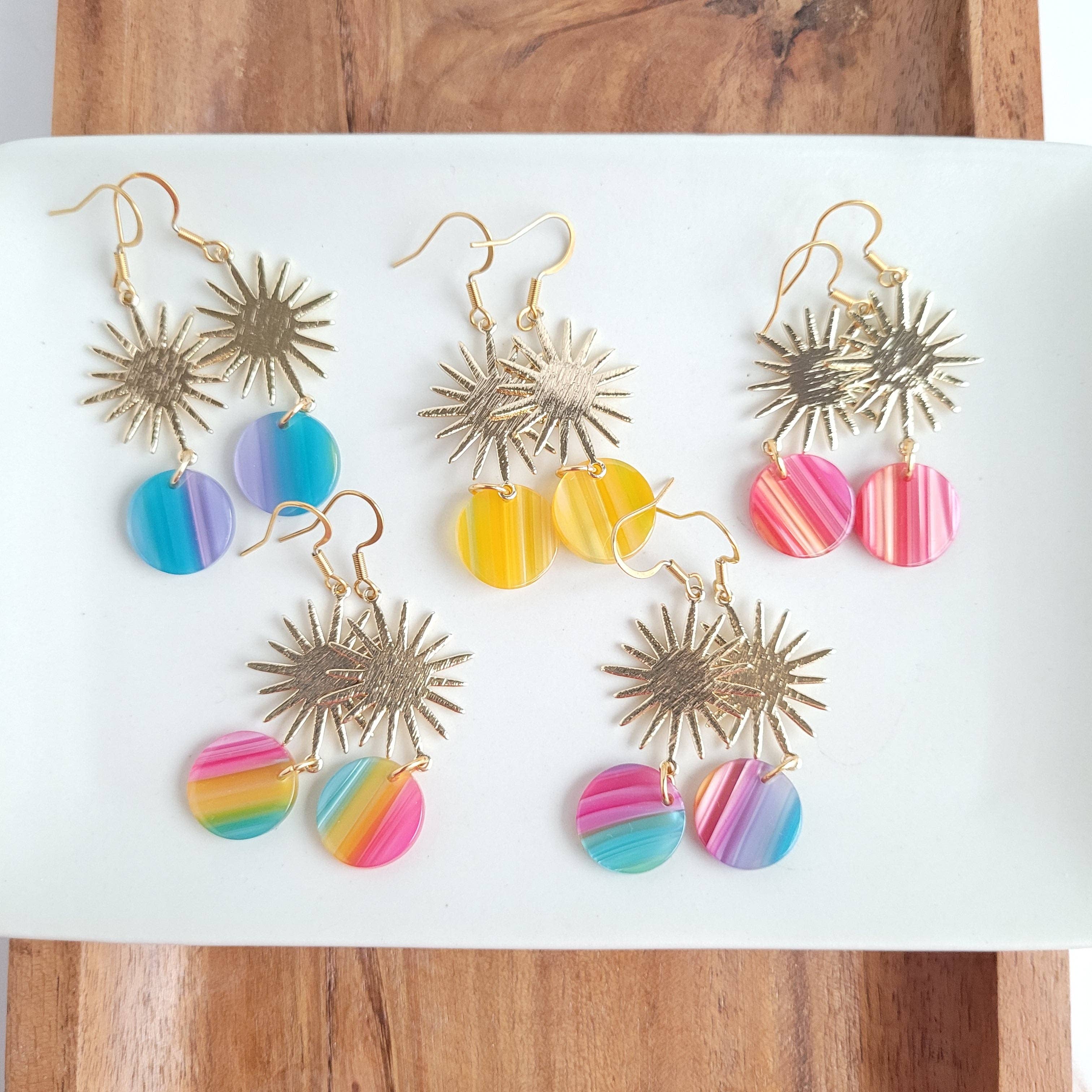 Solana Earrings- Rainbow