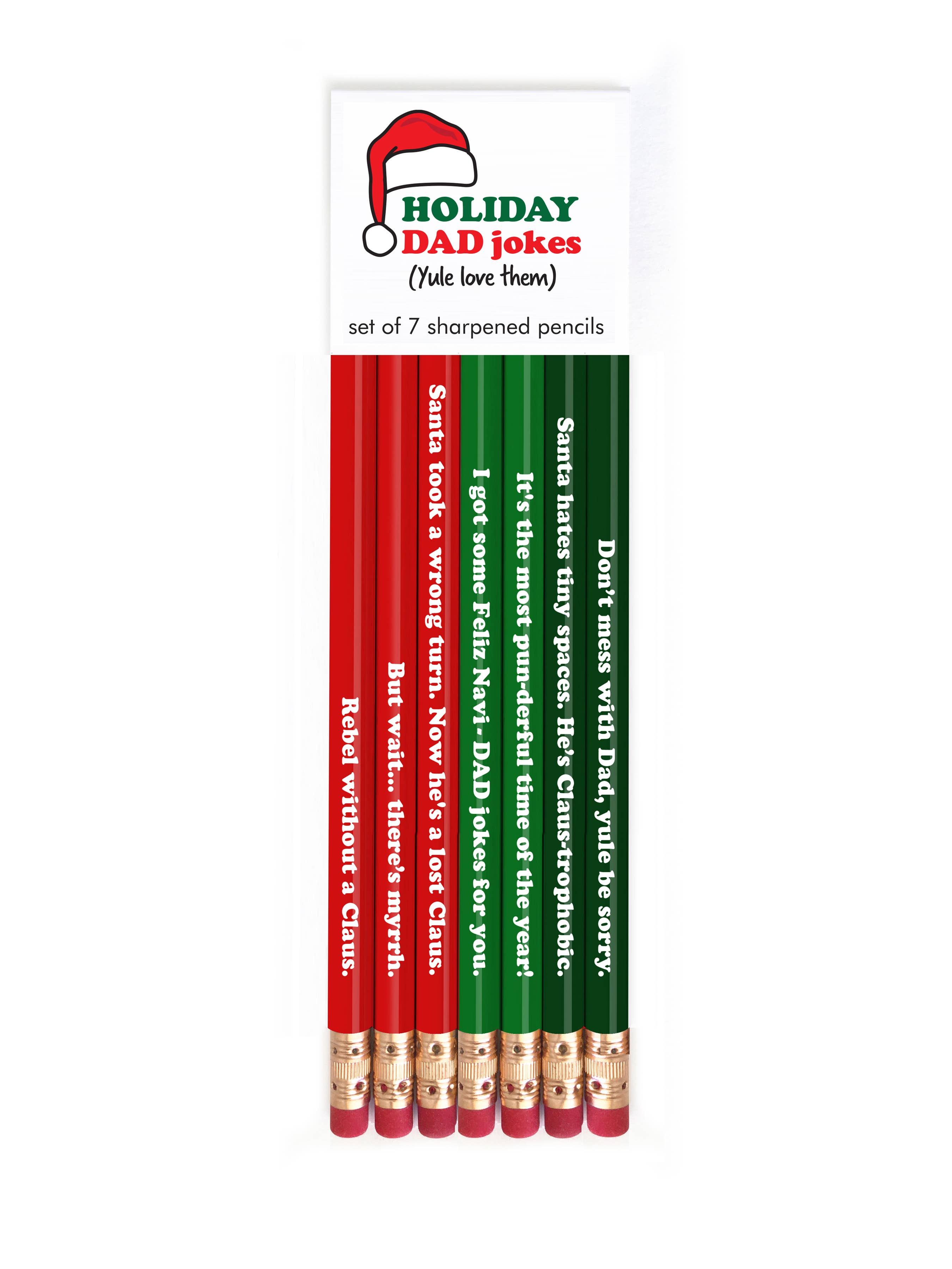 Holiday Dad Jokes Pencil Set