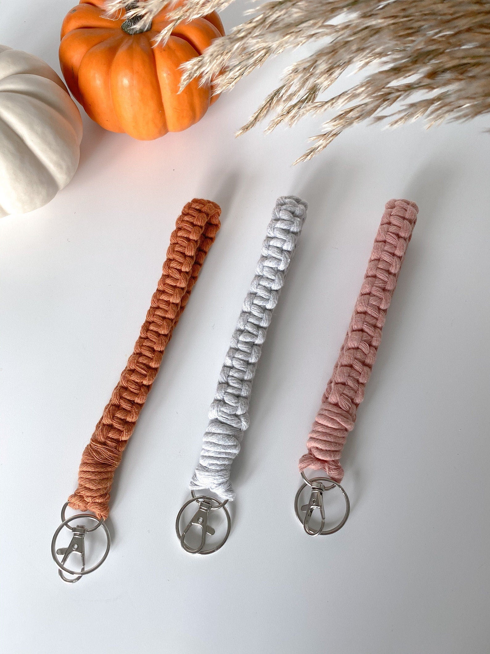 Handmade Macrame Wristlet Keychain