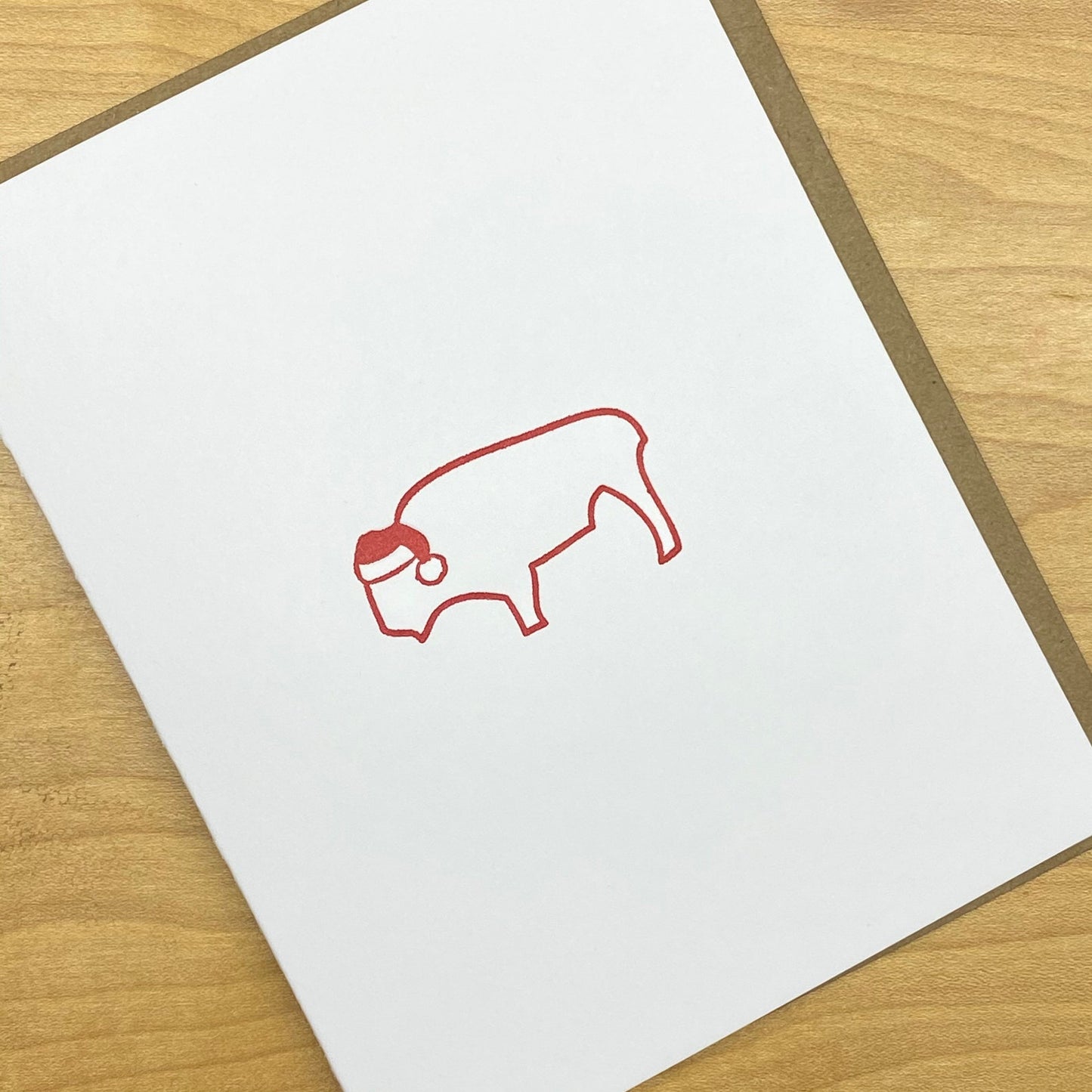 Buffalo Santa Holiday Christmas Card