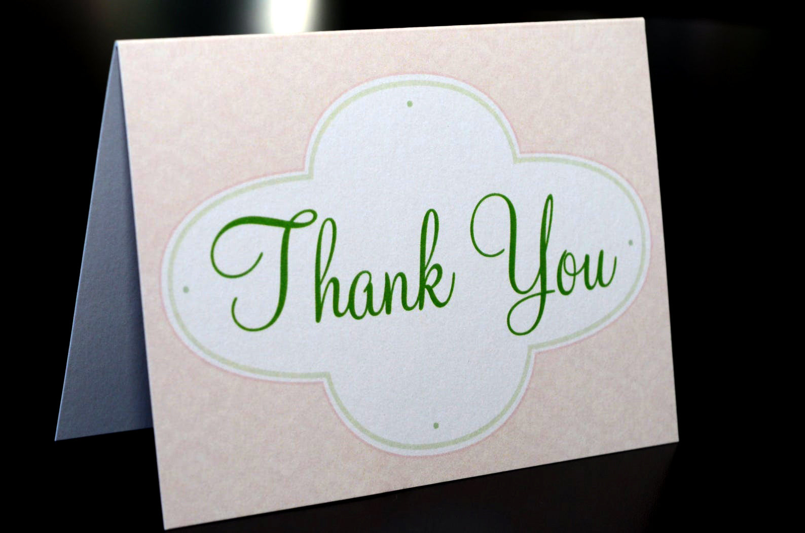 Thank You - Pink & Green Design