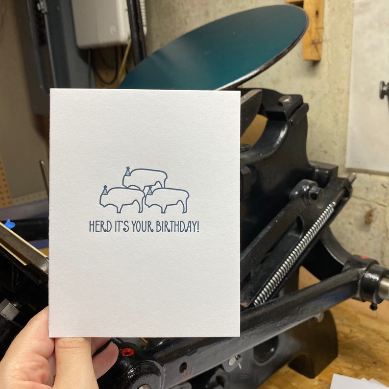 Buffalo Herd It's Your Birthday Card