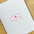 Buffalove Card (Pink)