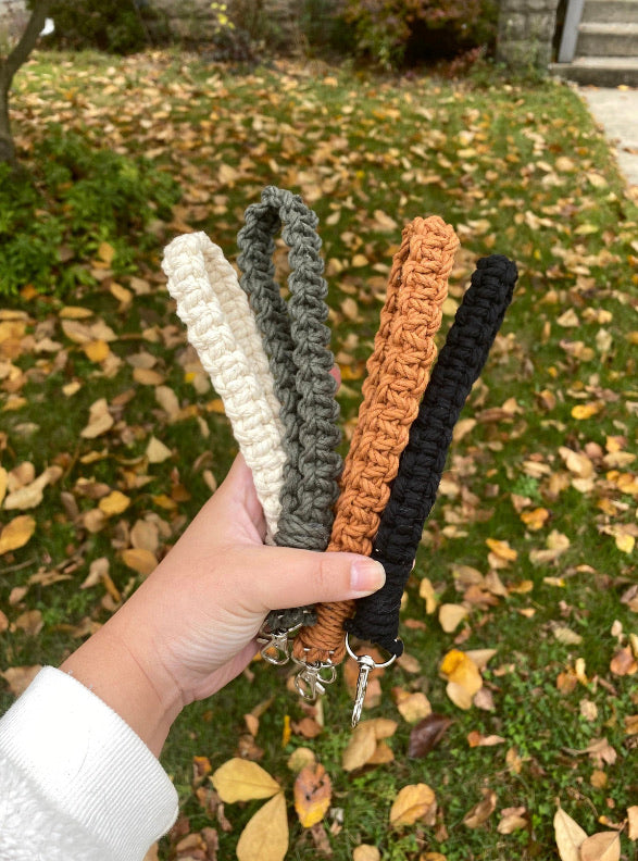 Handmade Macrame Wristlet Keychain