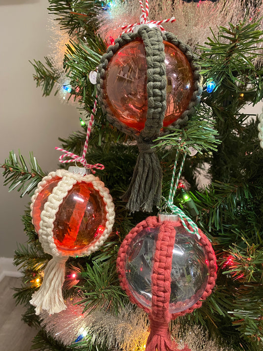 Handmade Shatterproof Macrame Ornament