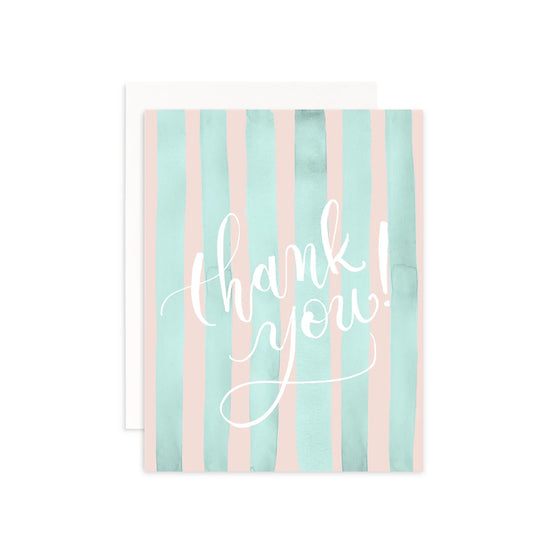 Summer Stripes Thank You Card