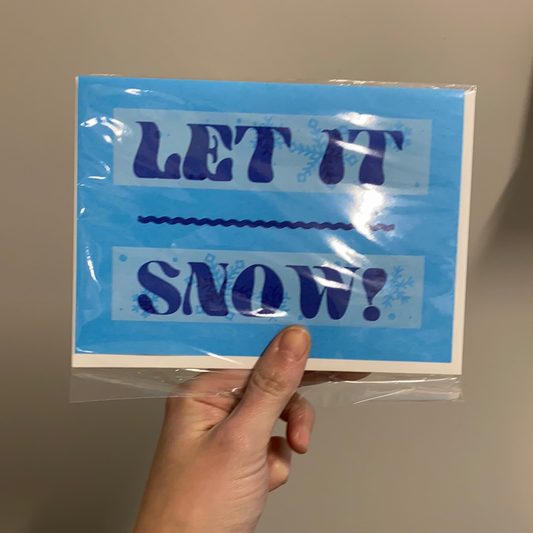 Let it Snow - Letterpress Card