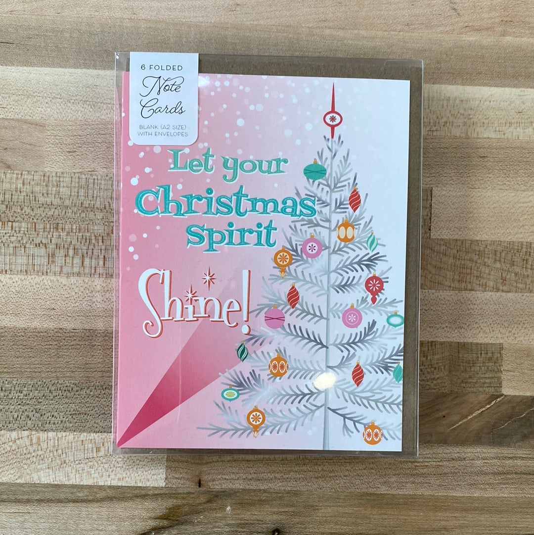 Let Your Christmas Spirit Shine - box set of 6