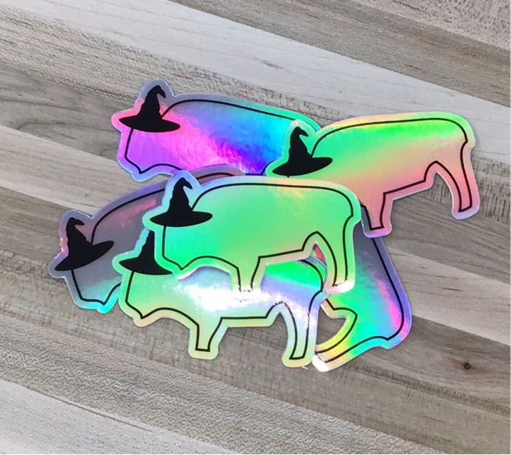 Buffalo Witch Hat Sticker