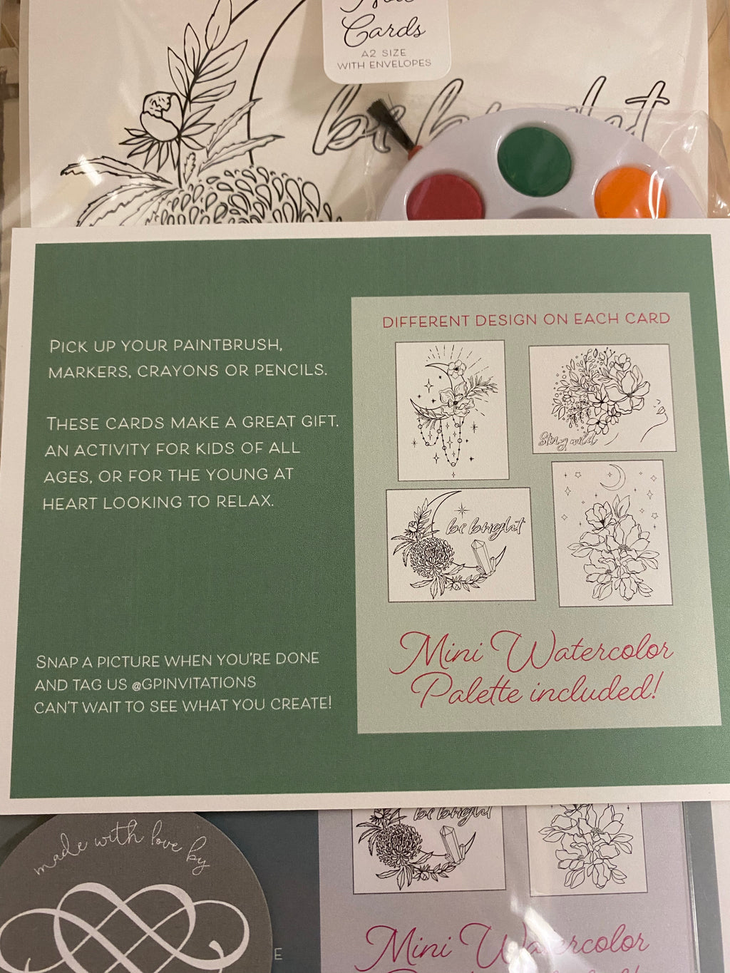 Paint Your Own Note Cards - Mystical Vibes