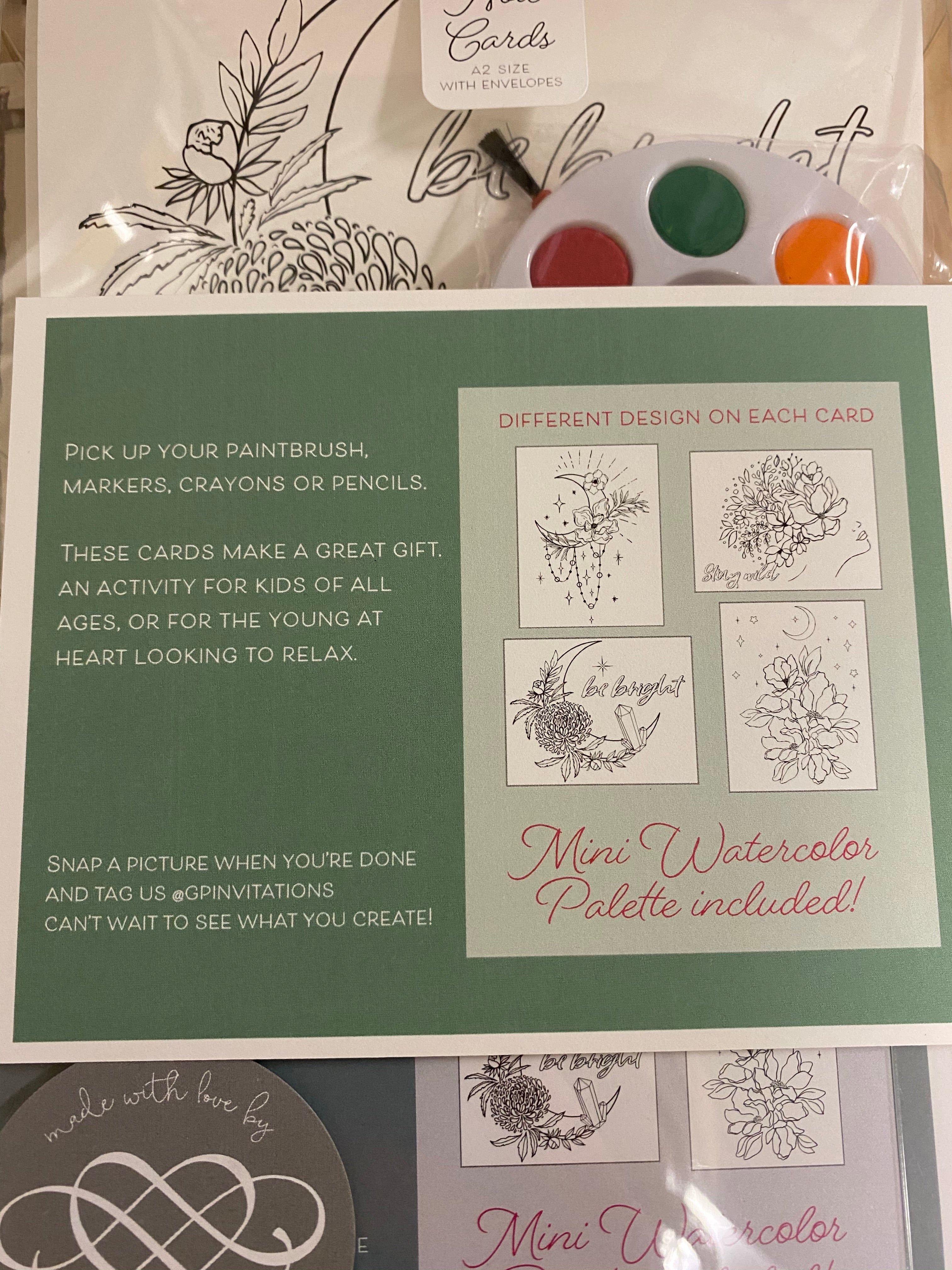 Paint Your Own Note Cards - Mystical Vibes