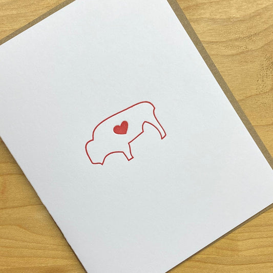 Buffalove Card (Red)