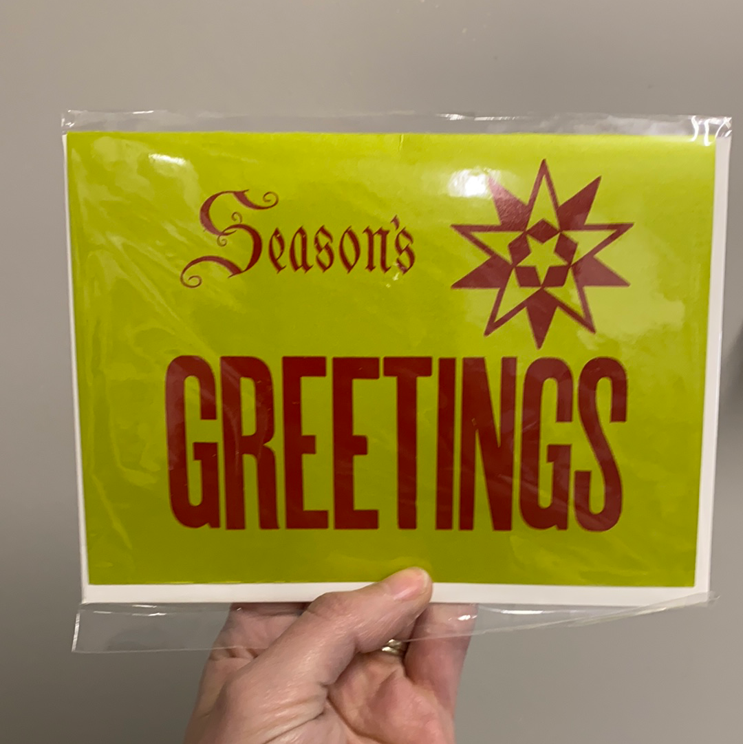 Seasons Greetings - Letterpress Card