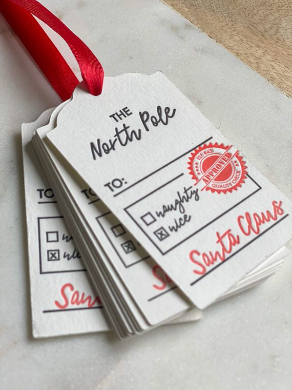 Holiday Gift Tags from Santa