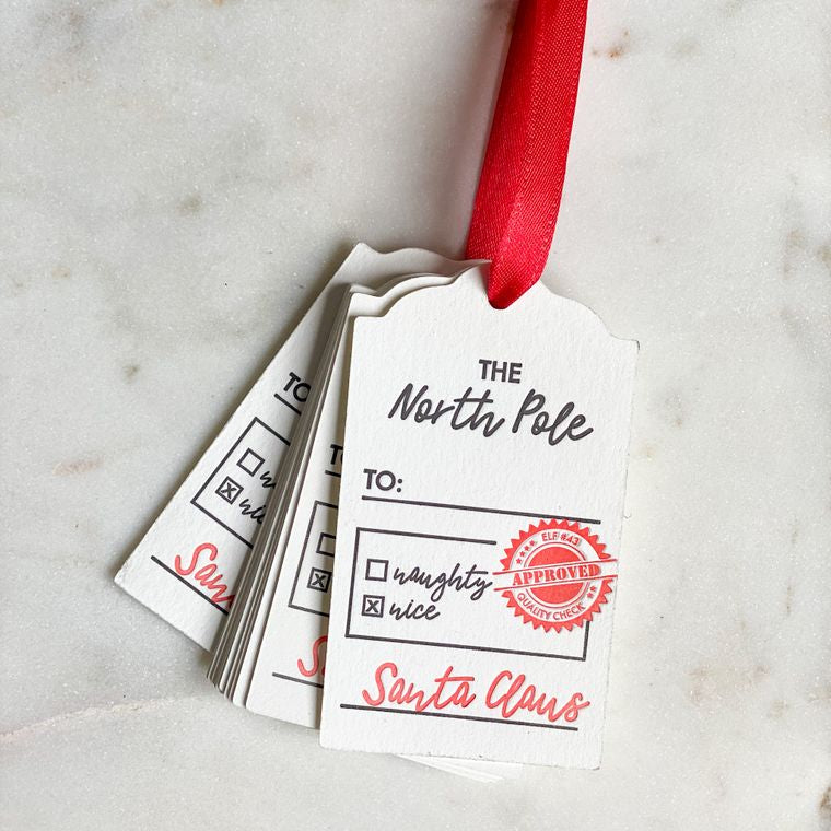 Holiday Gift Tags from Santa