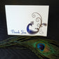 Peacock Thank you Card
