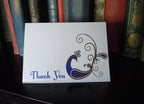 Peacock Thank you Card