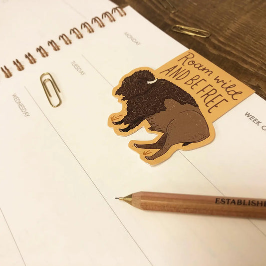 Roam Buffalo Magnetic Bookmark